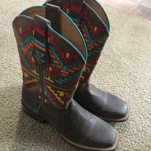 8.5B Johnny Ringo Women's Aztec Kaleidoscope Boots